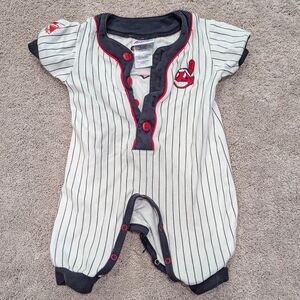 Cleveland Indians baseball onesie, 6-9 months